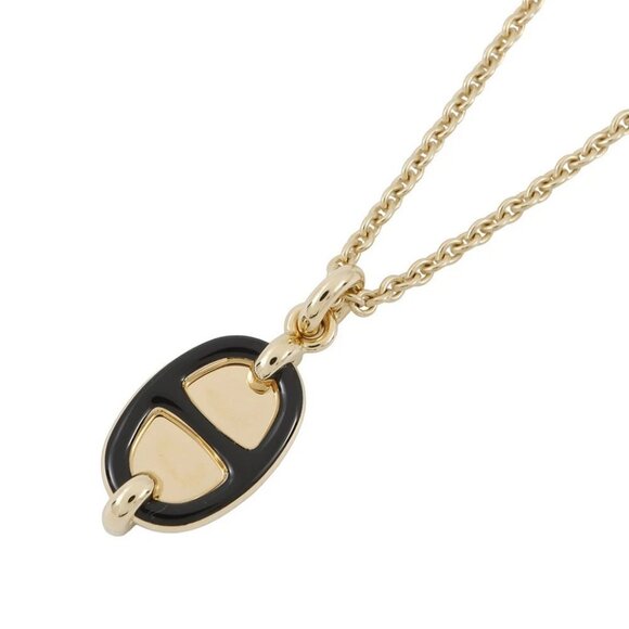 HERMES Pendant "Mini Maillon" Size PM Metal Black - Picture 2 of 9